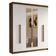 Guarda-roupa Casal 6 Portas Batentes Madesa Rustic/branco