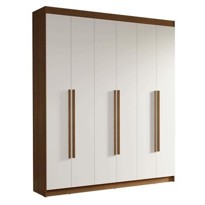 Guarda-roupa Casal 6 Portas Batentes Venus Madesa.