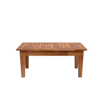 Mesa Centro 10x50 Ripada Madeira Rustica Castanho