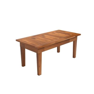 Mesa Centro 10x50 Ripada Madeira Rustica Castanho
