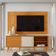 Conjunto Chronos Rack 2 Portas Com Painel Cinamomo-off-white Com Rack E Painel