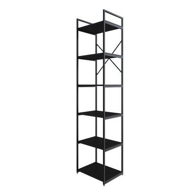 Estante Alta C/06 Prateleiras 185x45x33cm Yon Preto Tx/est.preta Preto Tx/est.preta