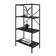 Estante C/04 Prateleiras 118x60x33cm Tub Tueh1164 Nogal - Est.preta Nogal / Est.preta