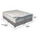Cama Box Queen E Colchão Freedom Ortobom D33 Cinza