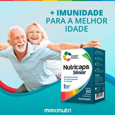 Kit 04 Nutricaps Sênior Polivitaminico Maxinutri 60 Capsulas