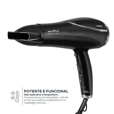 Secador De Cabelos Britânia 2100W BSC2150 - Bivolt