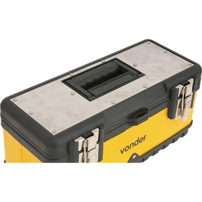 Caixa para ferramentas plástica/metálica 38cm x 16cm x 18cm CMV 0380 VONDER