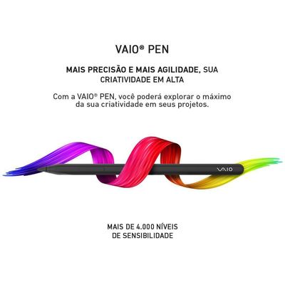 Tablet Vaio TL12 128GB 8GB RAM 5G Teclado Magnético E Caneta Tela Amoled 12.6” 2.5K Preto