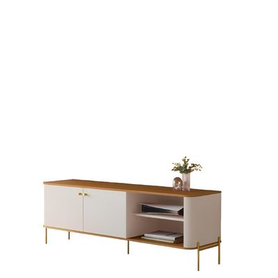 Rack Para 58 Polegadas Olaf Off White Nature Dourado