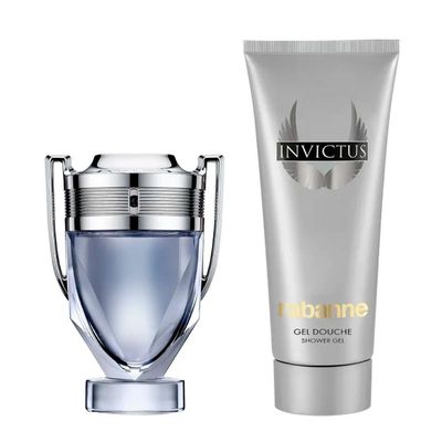 Kit Rabanne Invictus Masculino - Eau De Toilette 50ml + Sg 100ml