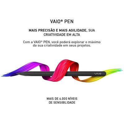 Tablet Vaio TL12 256GB 8GB RAM 5G Teclado Magnético E Caneta Tela Amoled 12.6” 2.5K Preto