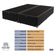 Cama Box King Preto Baú E Ortobom Elegant Molas Ensacadas Europillow
