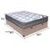 Cama Box Baú Bege Ortobom Colchão Iso Molas E Pillow Viúvo Bege