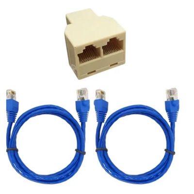Duplicador Rj45 1 X 2 Saídas Só Funciona 1 De Cada Vez