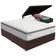 Cama Box Baú E Colchão Amsterdã Molas Ensacadas Queen Probel Queen Marrom