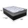 Cama Box Baú Bege Ortobom Colchão Iso Molas E Pillow Viúvo Preto