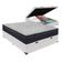Kit Casal Cama Bege Box Baú Colchão Extra Firme Ortobom D45 Branco