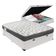 Cama Box Com Baú Ortobom Iso100 Bege D33 Branco