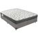 Cama Box Cinza E Colchão Iso100 Espuma D33 Casal Ortobom