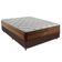 Cama Box Casal E Colchão Ortopédico Star Molas - Cinza