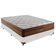 Cama Box Casal E Colchão Ortopédico Star Molas - Cinza