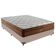 Cama Box Casal E Colchão Ortopédico Star Molas - Cinza