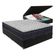 Cama + Box Com Baú Viúva Colchão Ortobom D45 Firme Airtech Preto