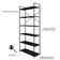 Estante Alta C/06 Prateleiras 185x80x33cm Yon Preto Tx/est.preta Preto Tx/est.preta