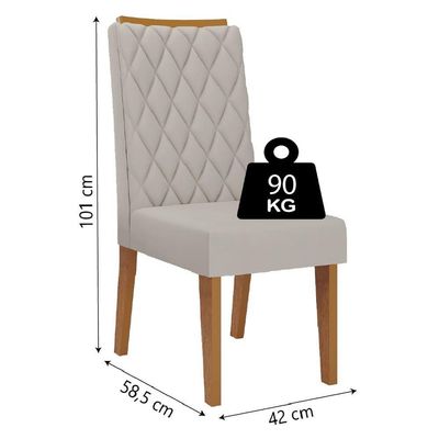Conjunto De Mesa Sala De Jantar Tampo Com Vidro Mond 2m 8 Cadeiras Bele Veludo Viero Madeirado