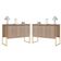 Conjunto De Buffets Industriais Milão Montana Dourado