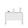 Buffet Moderno 3 Portas Londres Branco Dourado
