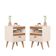Kit Mesa Cabeceira 2 Unidades Erba Off White Ype