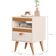 Kit Mesa Cabeceira 2 Unidades Erba Off White Ype