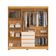 Guarda-Roupa Casal com Espelho Ópera 6 Portas 4 Gavetas Cinamomo e Off White