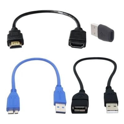 Kit Cabos E Conectores Individuais De Dados E Videos