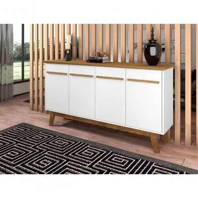 Balcão 4 Portas Valiente Branco Cinamomo
