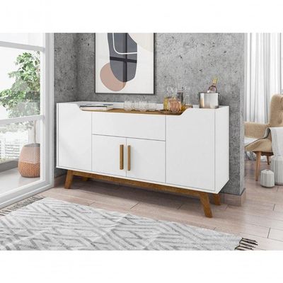 Balcão 4 Portas E Gaveta Revolution Branco Cinamomo