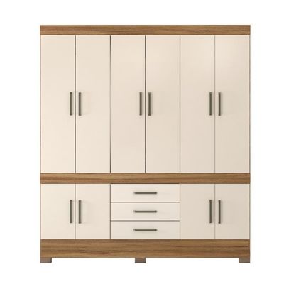 Guarda Roupa Casal 10 Portas Emilia Amendola Off-white