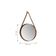 Espelho Decorativo Redondo 60 Cm Com Alça Verona Castanho