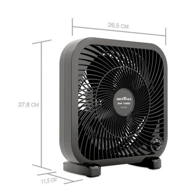 Ventilador Circulador Britânia 30W 3 Velocidades BCA25A - 110V