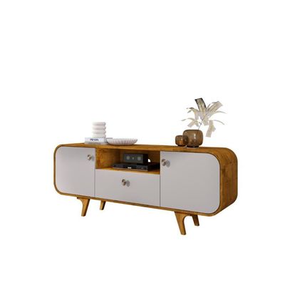 Rack Para 55 Polegadas Conceiçao Naturalle Off White
