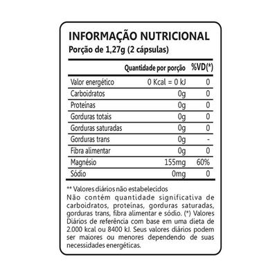 Kit 02 Cloreto De Magnésio P A Maxinutri 500mg 60 Cápsulas