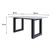 Mesa De Jantar Bronx R 160x90x77cm Brmj9160r Branco Tx - Est.preta Branco Tx/est.preta