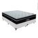 Cama + Box Colchão Queen Com Molas Ensacadas Ortobom Europillow Elegant Branco