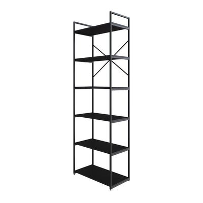 Estante Alta C/06 Prateleiras 185x60x33cm Yon Preto Tx/est.preta Preto Tx/est.preta