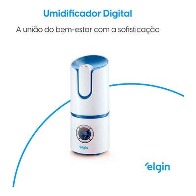 Umidificador Elgin Ultrassonico Digital 2,5l Bivolt Branco