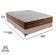 Cama Box Casal E Colchão Ortopédico Star Molas - Bege