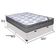 Cama Box Baú Bege Ortobom Colchão Iso Molas E Pillow Viúvo Branco