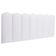 Cabeceira Casal Kit 7 Placas Modelo Nuvem - Courino Branco