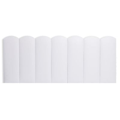 Cabeceira Casal Kit 7 Placas Modelo Nuvem - Courino Branco